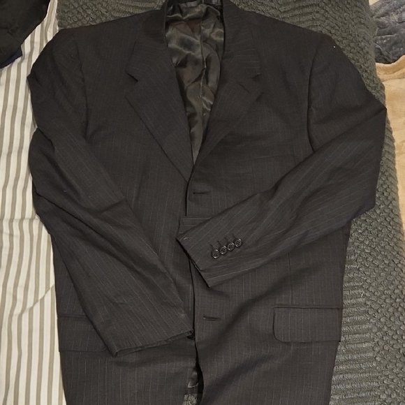 Oxxford Clothes Classic Black Men's High EndBlazer Sports Coat Size L
